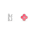 CLOVER SILVER 15MM MOP DIAMOND EARRINGS COLLECTION