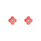 CLOVER  15MM DIAMOND EARRINGS COLLECTION