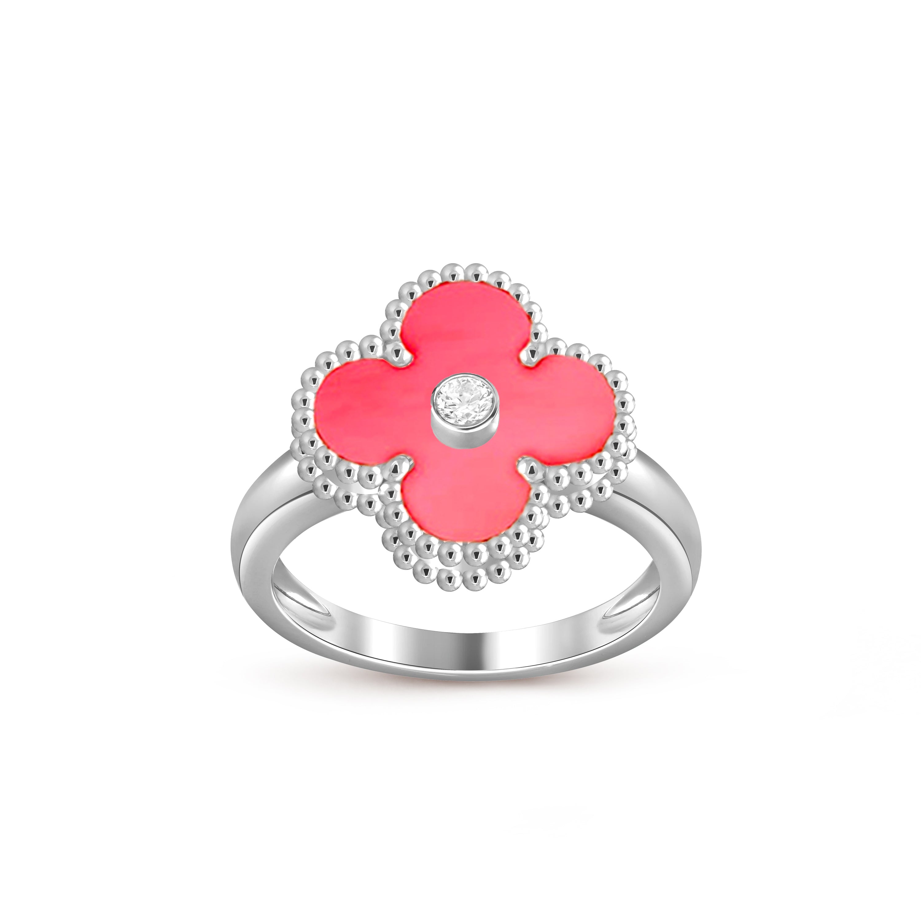 CLOVER SILVER DIOMND RING COLLECTION