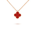 CLOVER MINI 9.5MM CARNELIANS NECKLACE COLLECTION