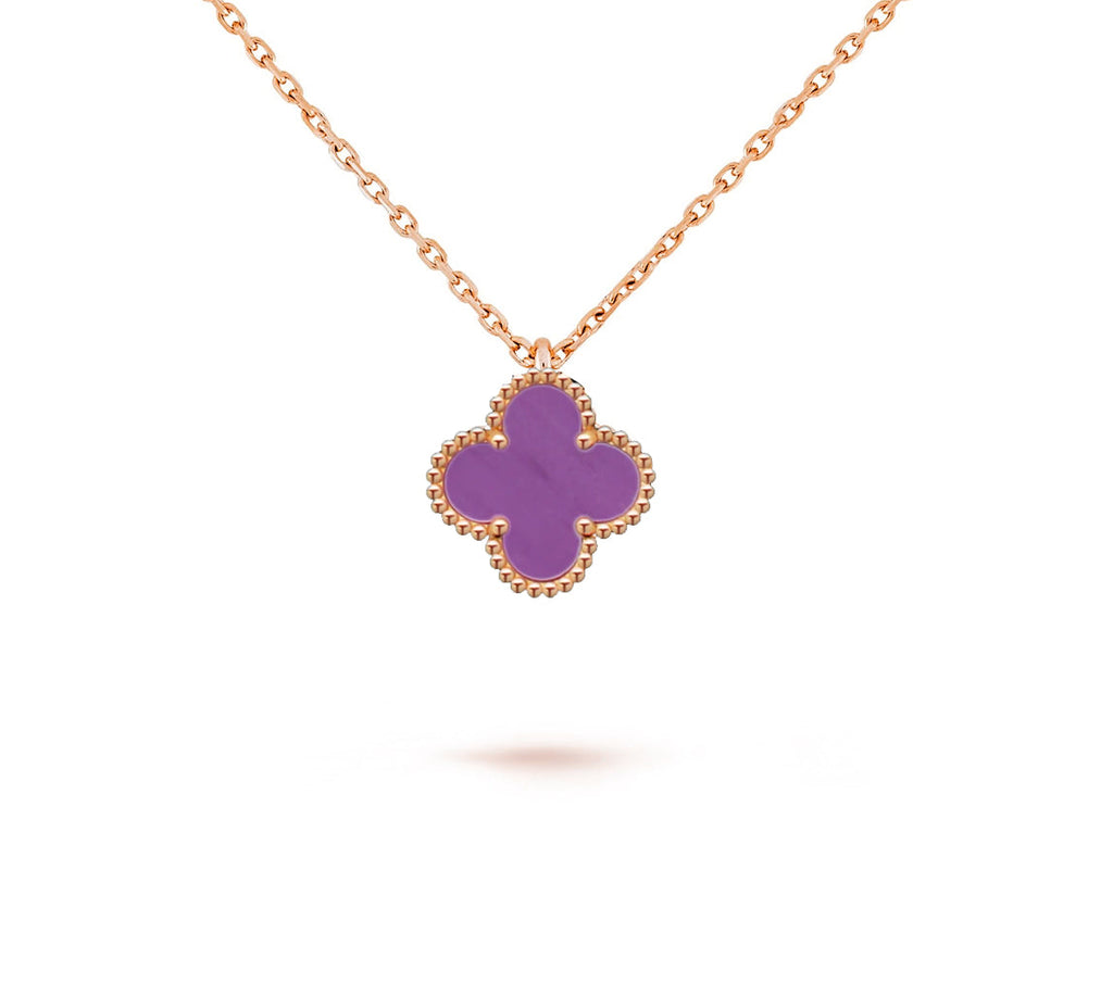 CLOVER MINI 9.5MM CARNELIANS NECKLACE COLLECTION