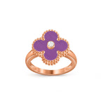 CLOVER DIAMOND RING ROSE GOLD COLLECTION