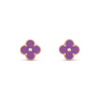 CLOVER  15MM DIAMOND EARRINGS COLLECTION