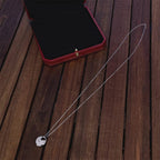 AMULETTE SILVER FULL DIAMOND NECKLACE