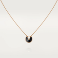 AMULETTE ROSE GOLD ONYX NECKLACE
