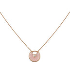 AMULETTE ROSE GOLD PINK MOP NECKLACE