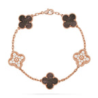 CLOVER 5 MOTIF GRAY MOP BRACELET COLLECTION