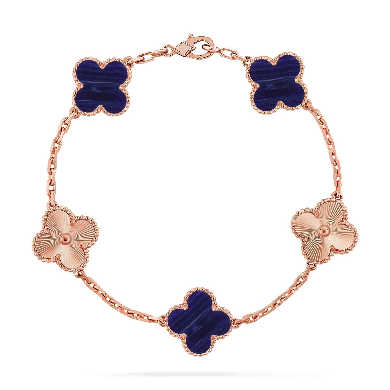 CLOVER 5 MOTIF PURPLE STRIPES BRACELET COLLECTION