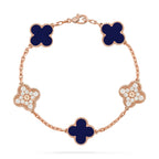 CLOVER 5 MOTIF LAPIS LAZULI BRACELET COLLECTION