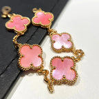 CLOVER 5 MOTIFS  PINK MOP BRACELET COLLECTION