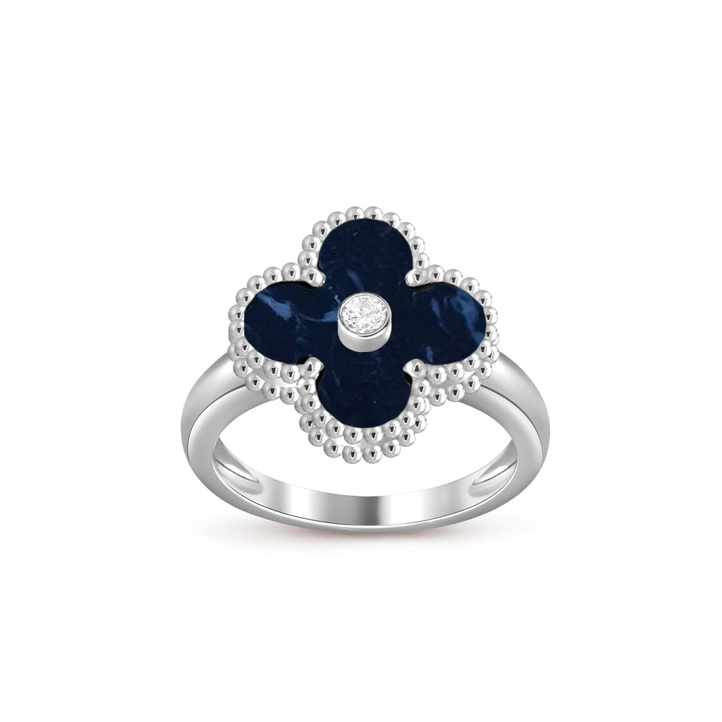CLOVER SILVER DIOMND RING COLLECTION