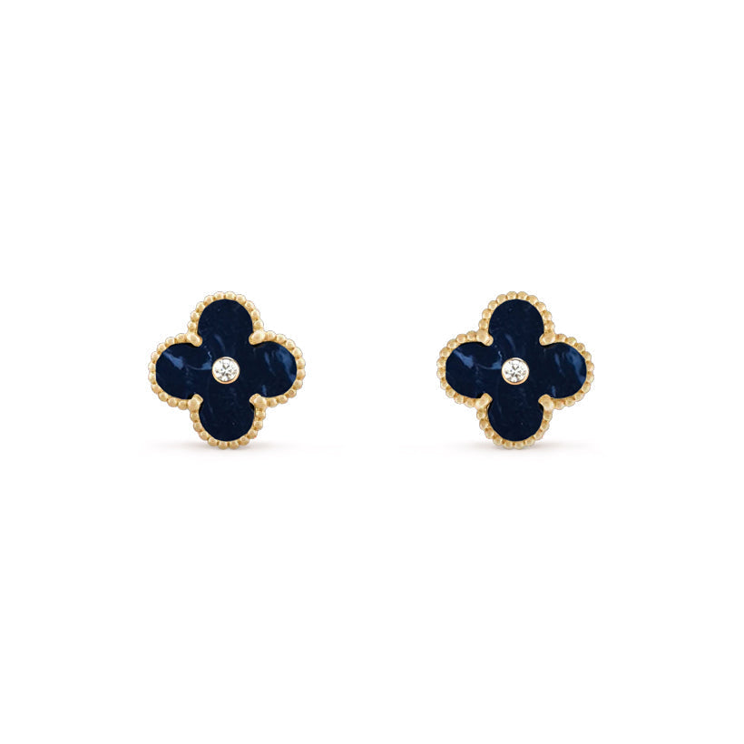 CLOVER  15MM DIAMOND EARRINGS COLLECTION