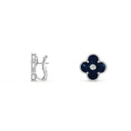 CLOVER SILVER 15MM MOP DIAMOND EARRINGS COLLECTION