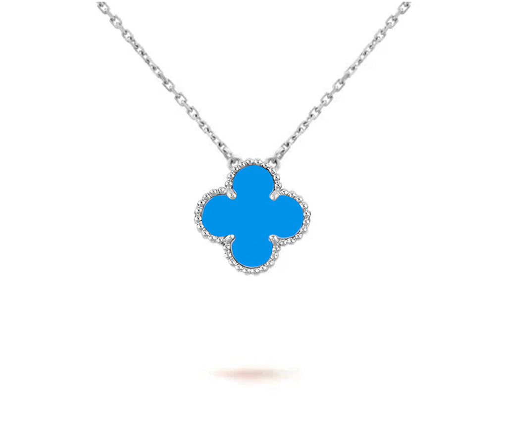 CLOVER 15MM NECKLACE SILVER COLLECTION