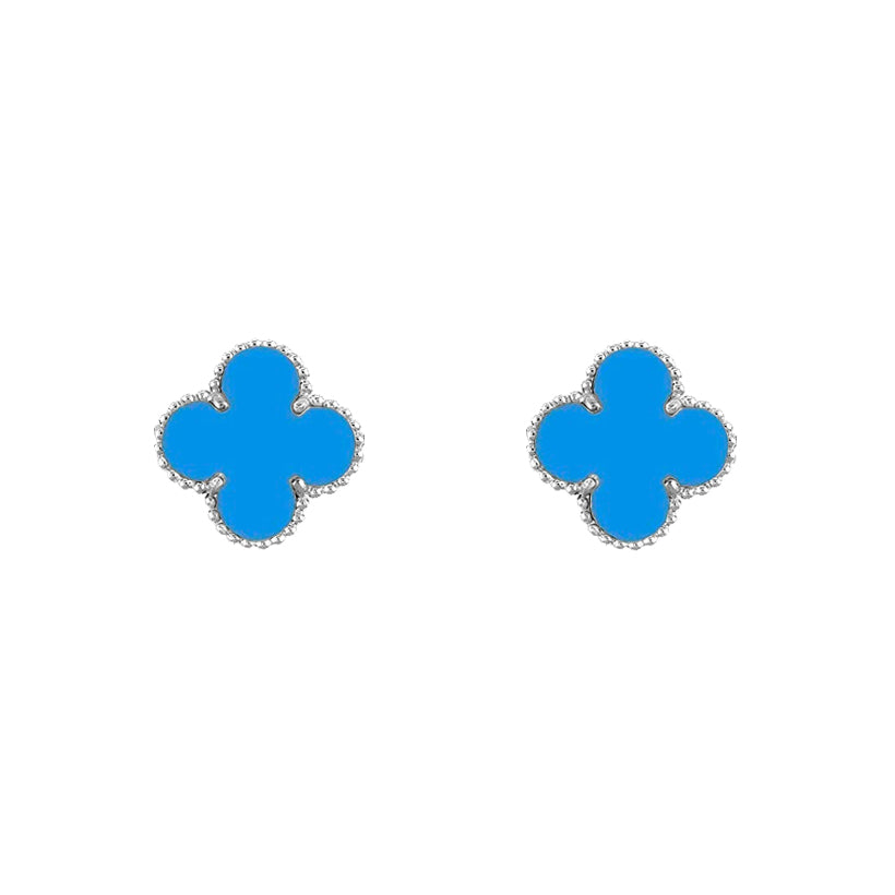 CLOVER SILVER 15MM EARRINGS COLLECTION
