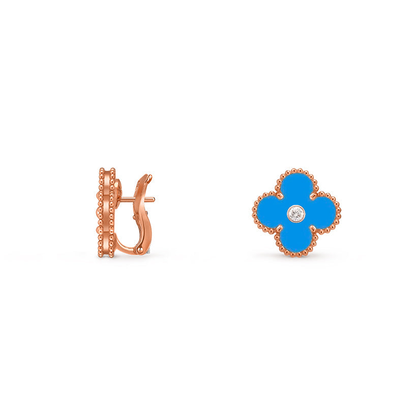 CLOVER 15MM MOP DIAMOND EARRINGS COLLECTION