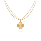 CLOVER 25MM PEDANT NECKLACE GOLD