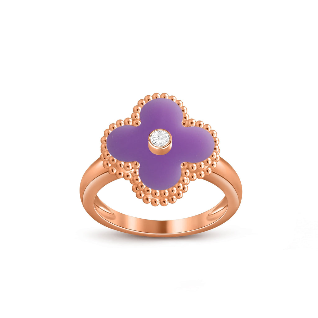 CLOVER DIAMOND RING ROSE GOLD COLLECTION