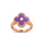 CLOVER DIAMOND RING ROSE GOLD COLLECTION