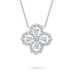 LOOP NECKLACE FULL MOTIF DIAMOND 16MM MULTIPLE COLORS