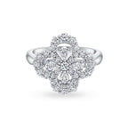 LOOP RING FULL MOTIF DIAMOND 16MM SILVE