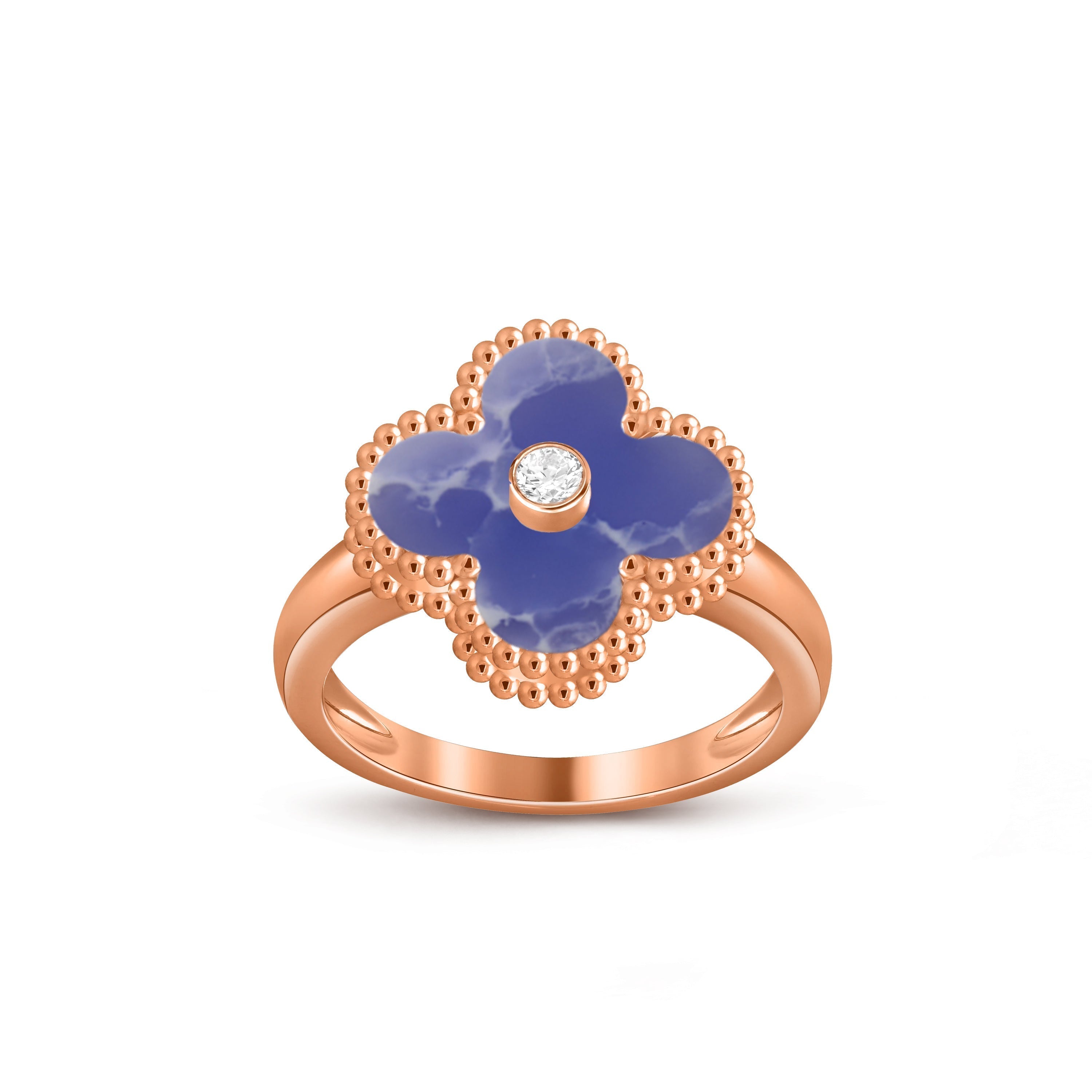CLOVER DIAMOND RING ROSE GOLD COLLECTION