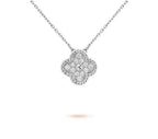 CLOVER 15MM NECKLACE SILVER COLLECTION
