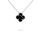 CLOVER 15MM NECKLACE SILVER COLLECTION