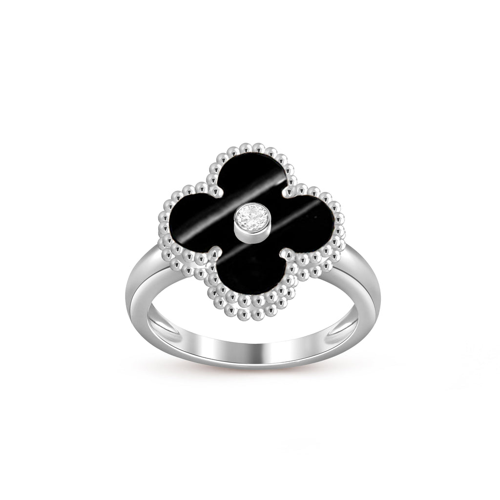 CLOVER SILVER DIOMND RING COLLECTION