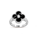 CLOVER SILVER DIOMND RING COLLECTION