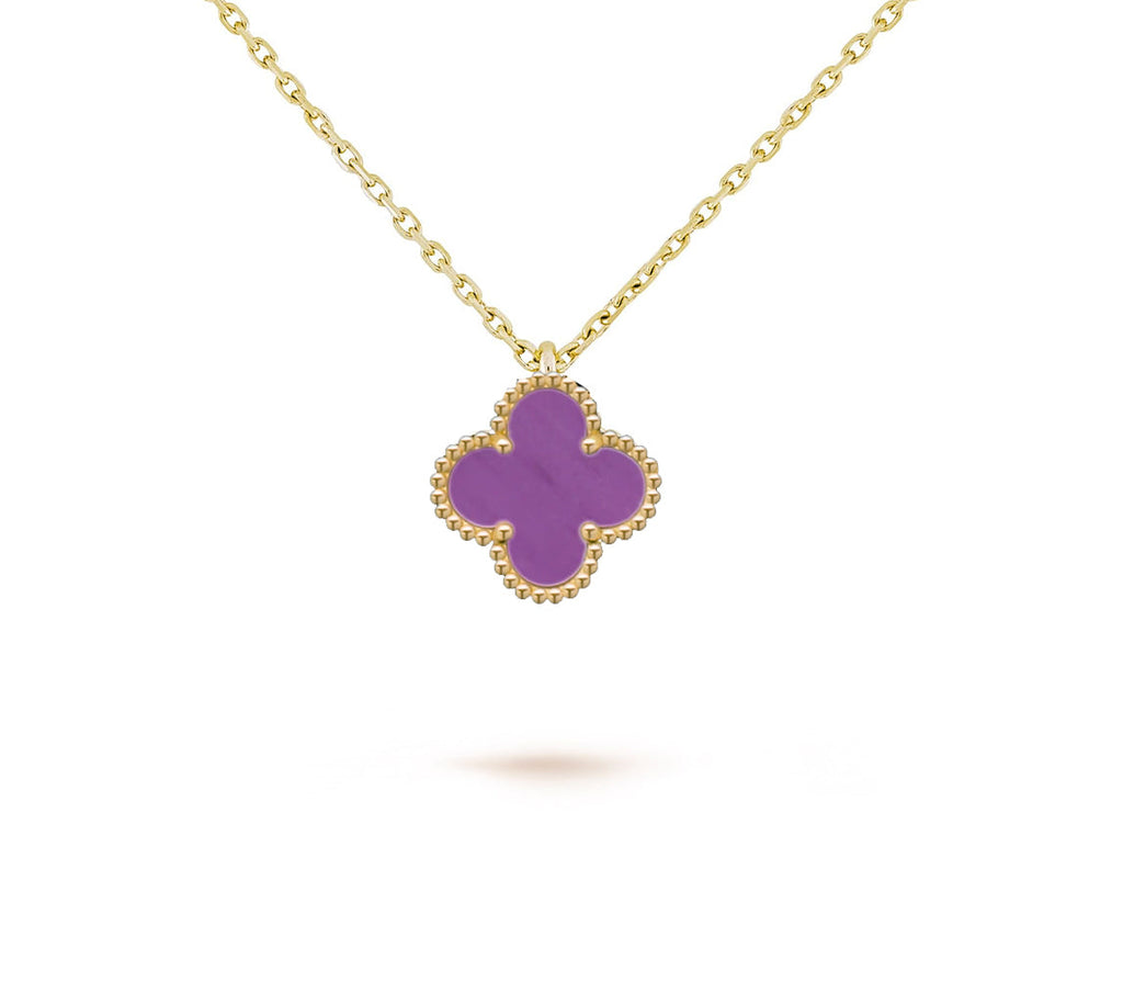 CLOVER MINI 9.5MM CARNELIANS NECKLACE COLLECTION