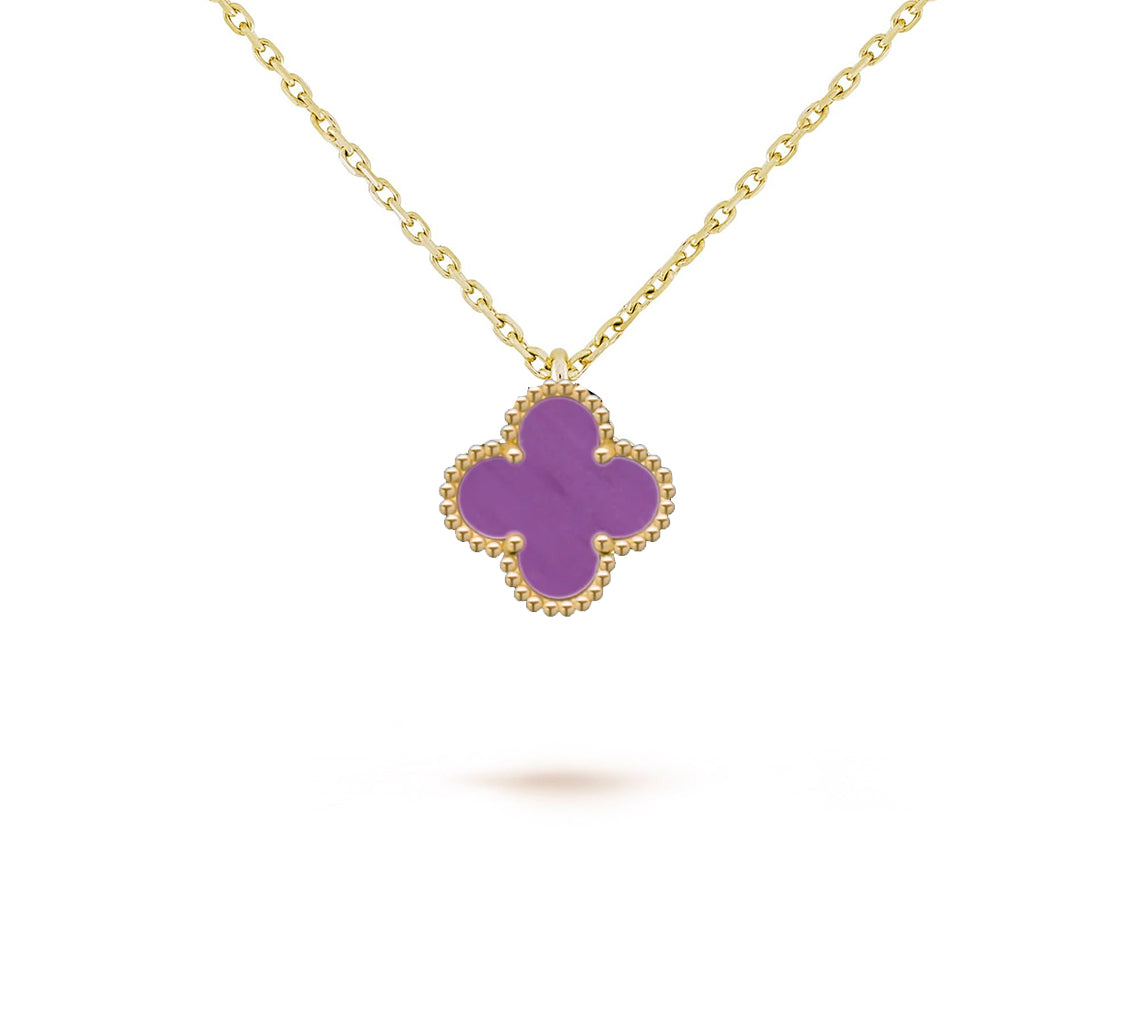 CLOVER MINI 9.5MM CARNELIANS NECKLACE COLLECTION