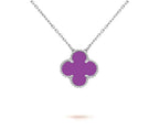 CLOVER 15MM NECKLACE SILVER COLLECTION
