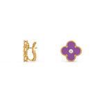 CLOVER 15MM MOP DIAMOND EARRINGS COLLECTION