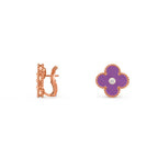 CLOVER 15MM MOP DIAMOND EARRINGS COLLECTION