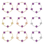 CLOVER 5 MOTIF VIOLET BRACELET COLLECTION
