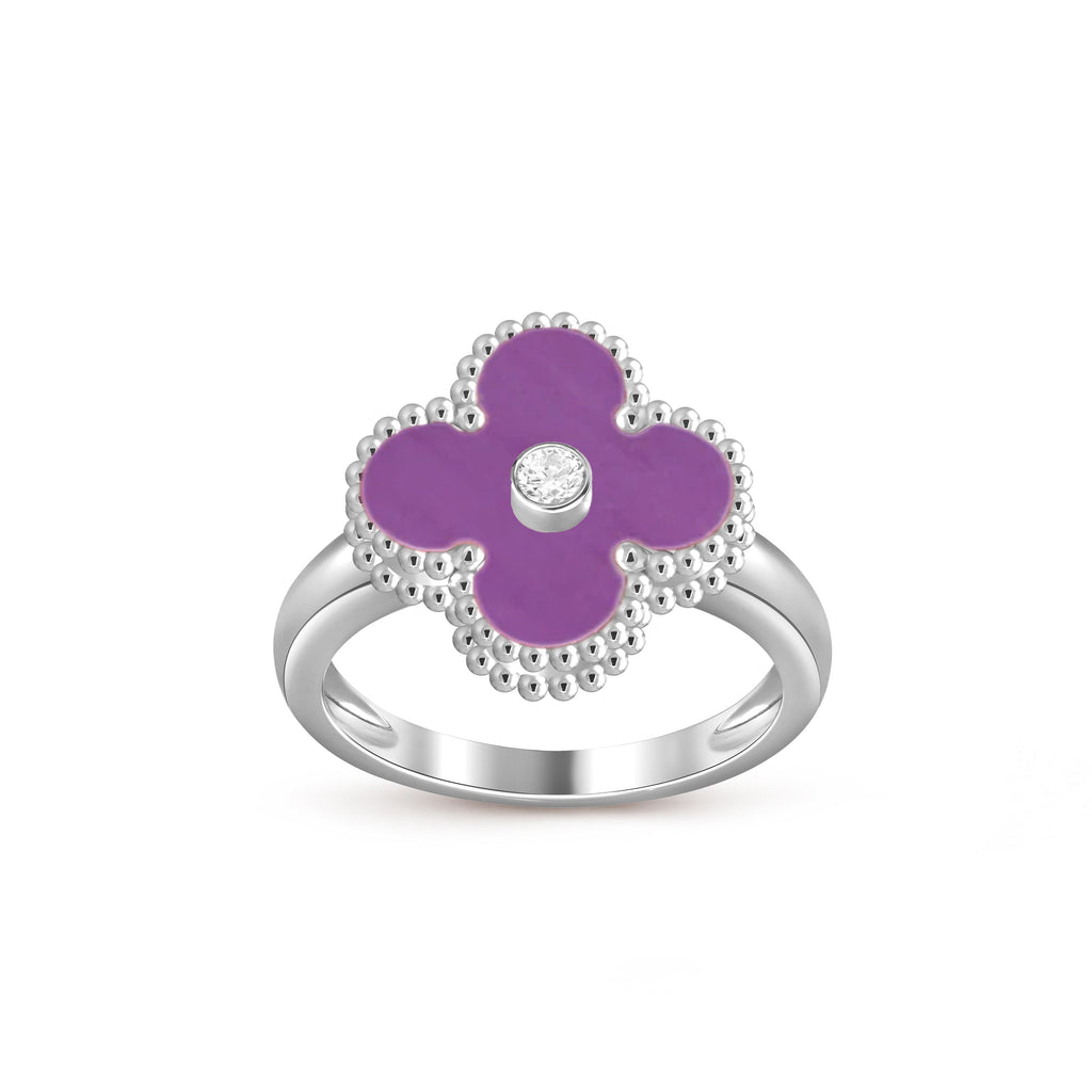 CLOVER SILVER DIOMND RING COLLECTION