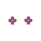 CLOVER  15MM DIAMOND EARRINGS COLLECTION