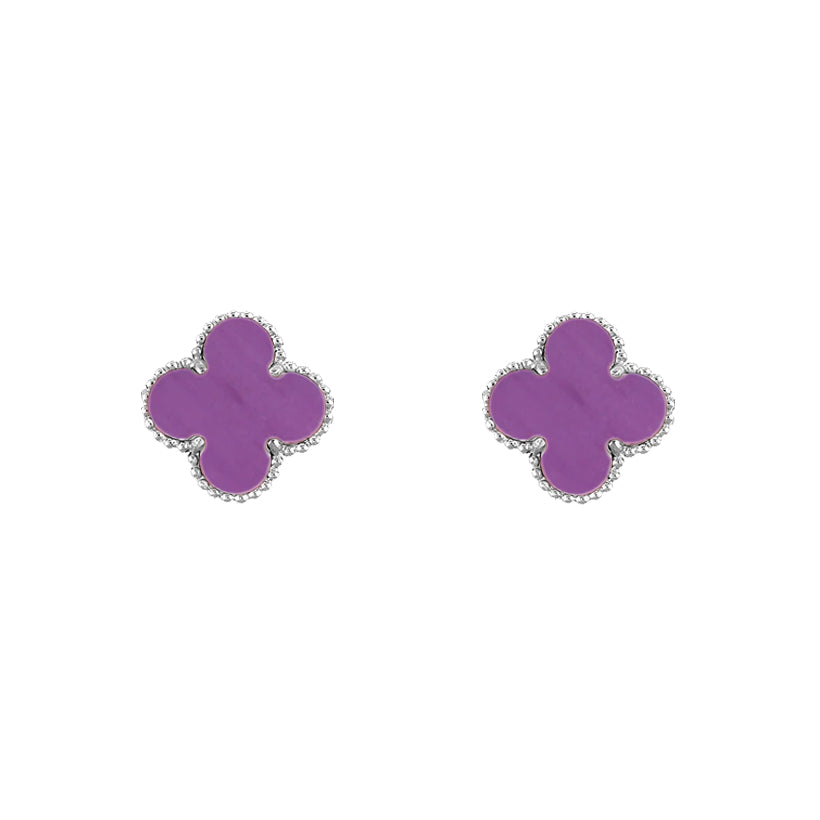 CLOVER SILVER 15MM EARRINGS COLLECTION
