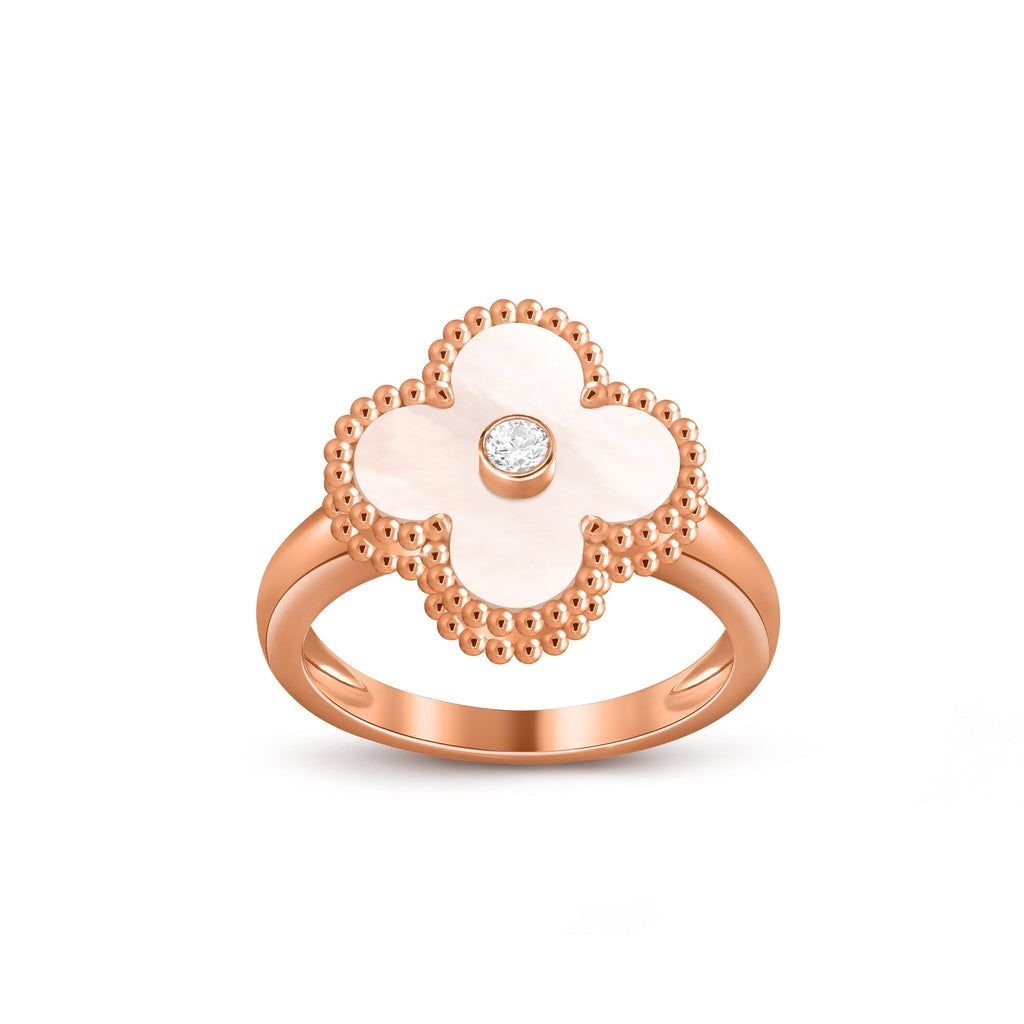 CLOVER DIAMOND RING ROSE GOLD COLLECTION