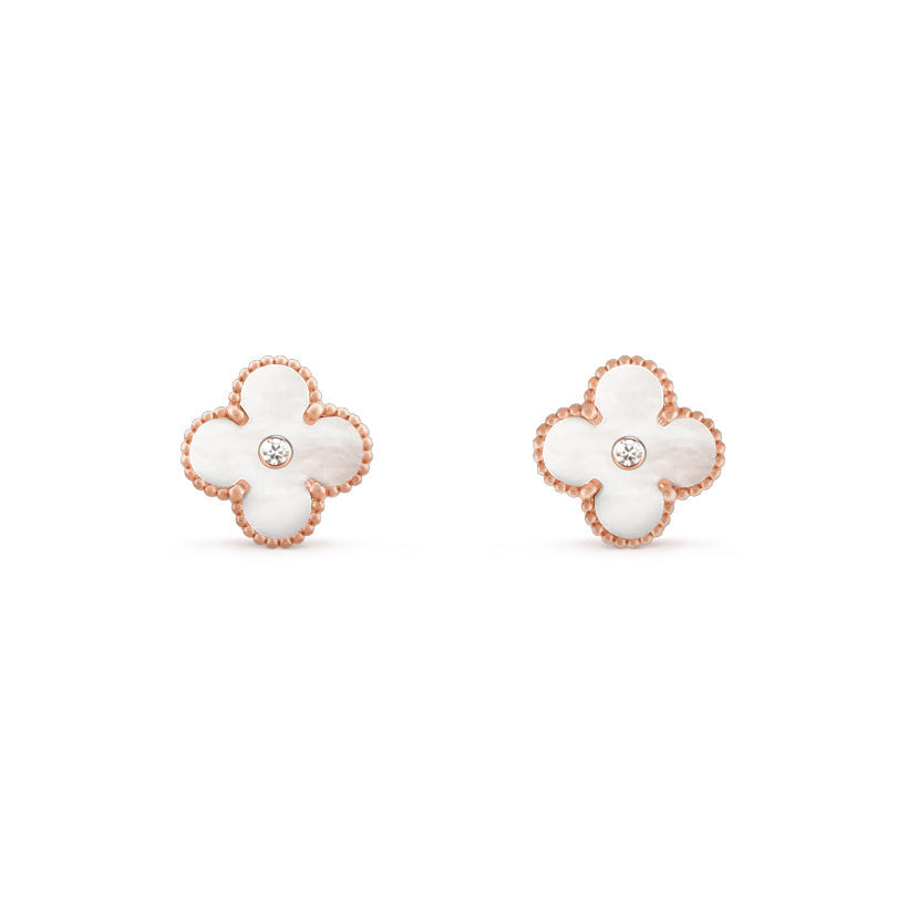 CLOVER  15MM DIAMOND EARRINGS COLLECTION