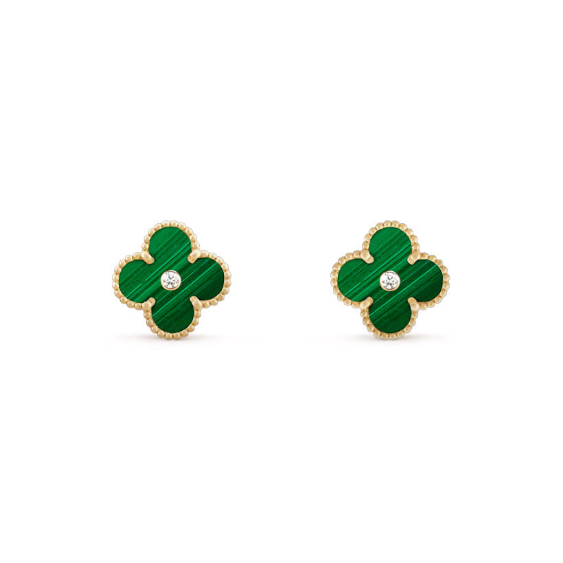 CLOVER  15MM DIAMOND EARRINGS COLLECTION