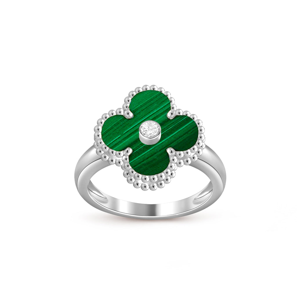 CLOVER SILVER DIOMND RING COLLECTION