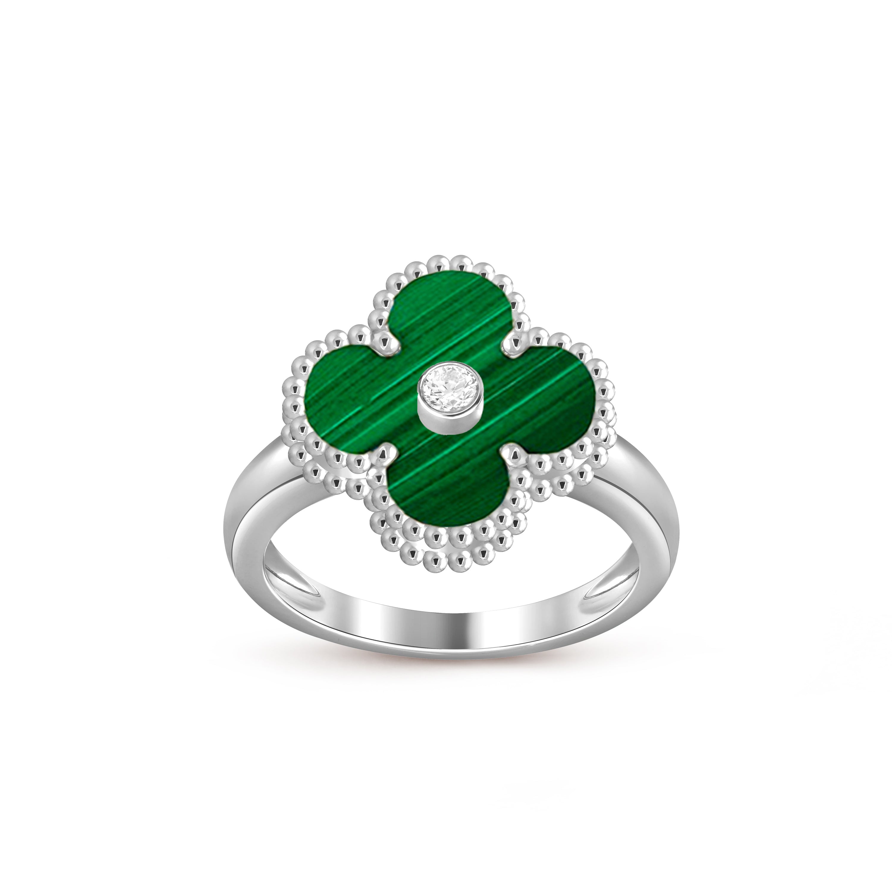 CLOVER SILVER DIOMND RING COLLECTION