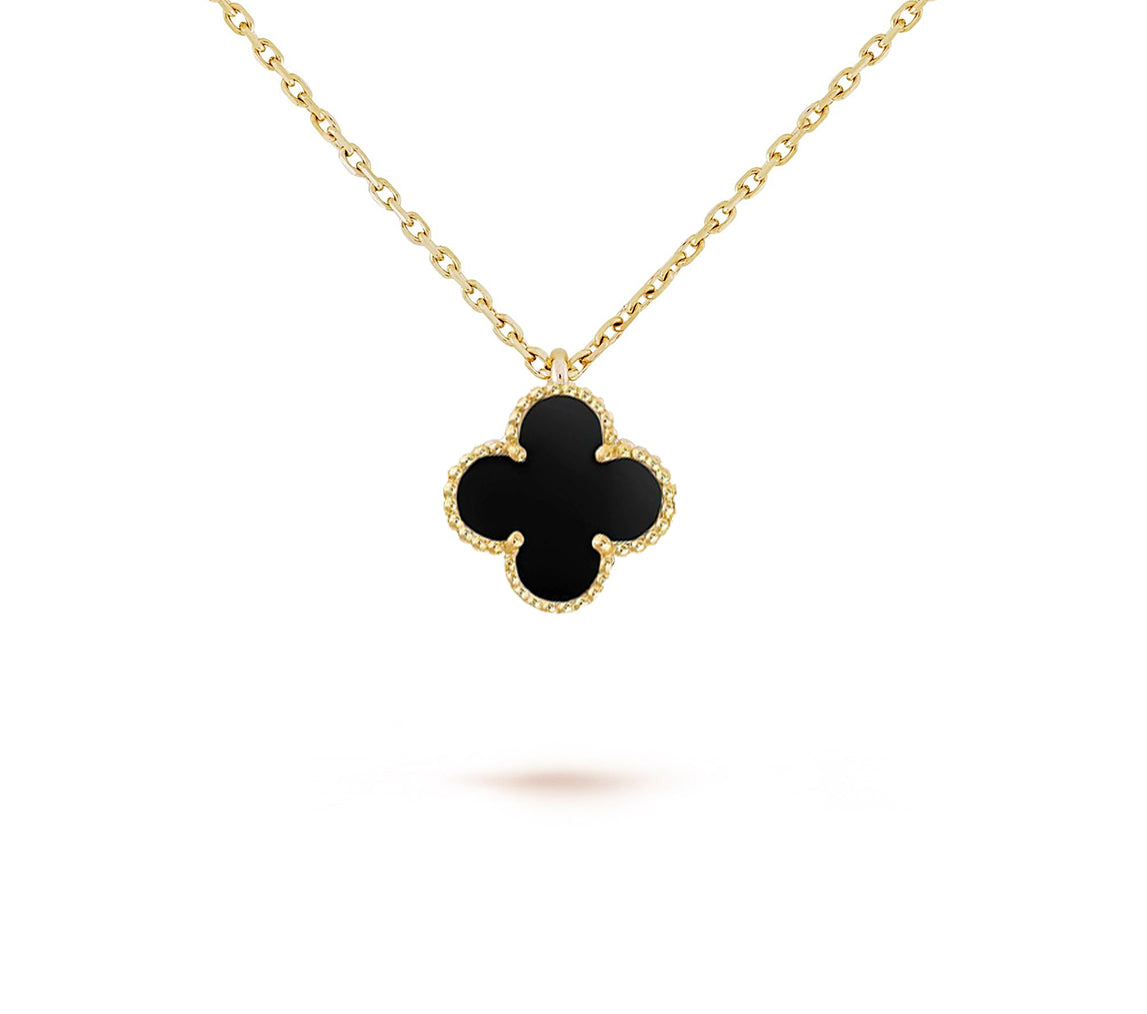 CLOVER MINI 9.5MM CARNELIANS NECKLACE COLLECTION