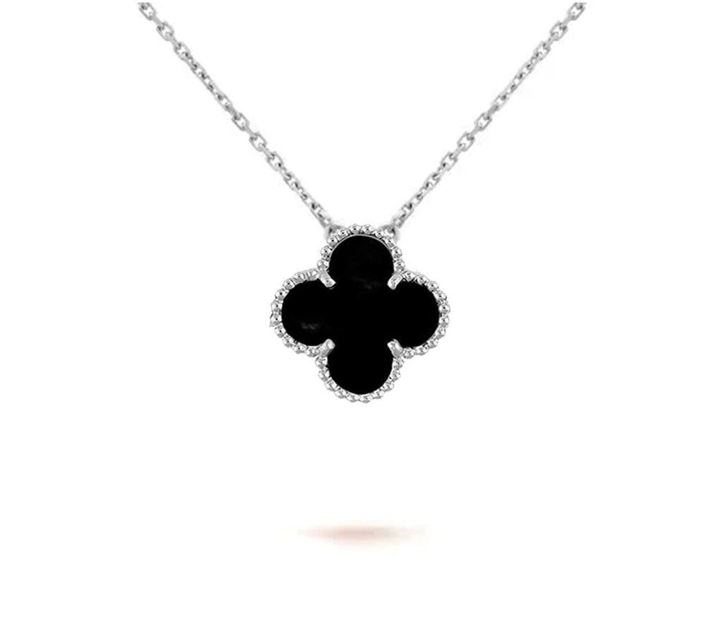 CLOVER 15MM NECKLACE SILVER COLLECTION