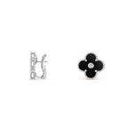 CLOVER SILVER 15MM MOP DIAMOND EARRINGS COLLECTION