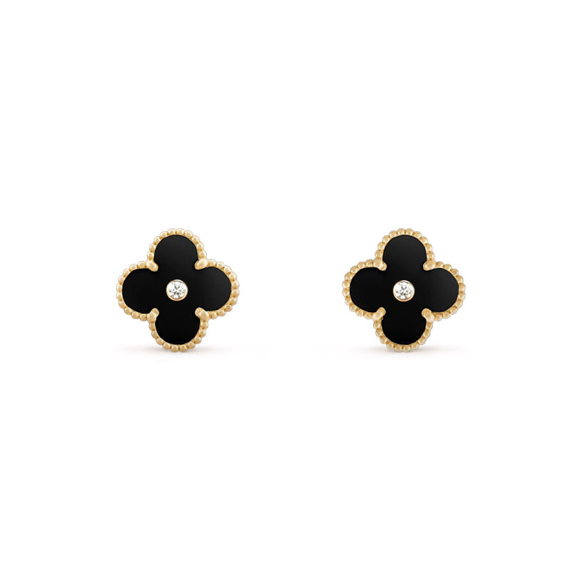CLOVER  15MM DIAMOND EARRINGS COLLECTION