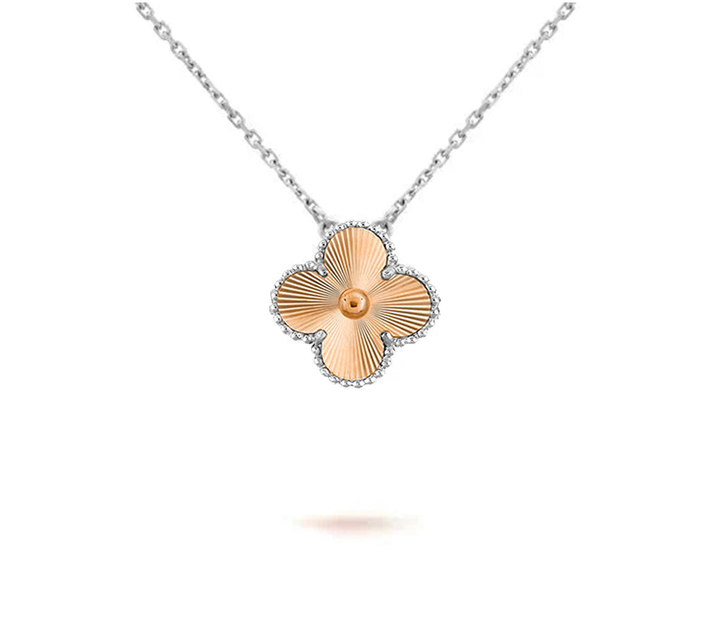 CLOVER 15MM NECKLACE SILVER COLLECTION