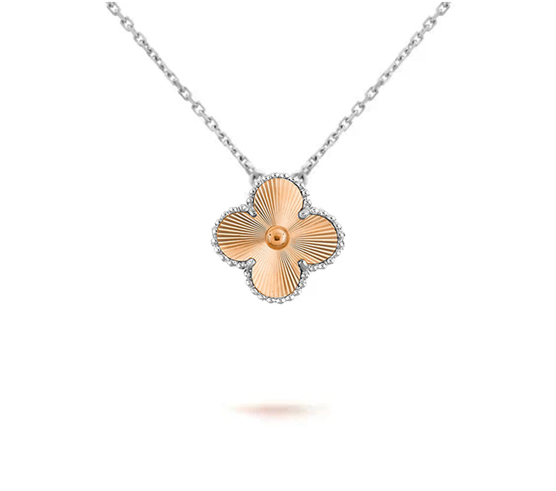 CLOVER 15MM NECKLACE SILVER COLLECTION